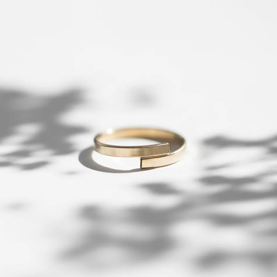 Custom Minimalist Letter Ring