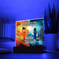 Call on Me Brother Acrylic Plaque Gift with or without LIGHT UP LED Base