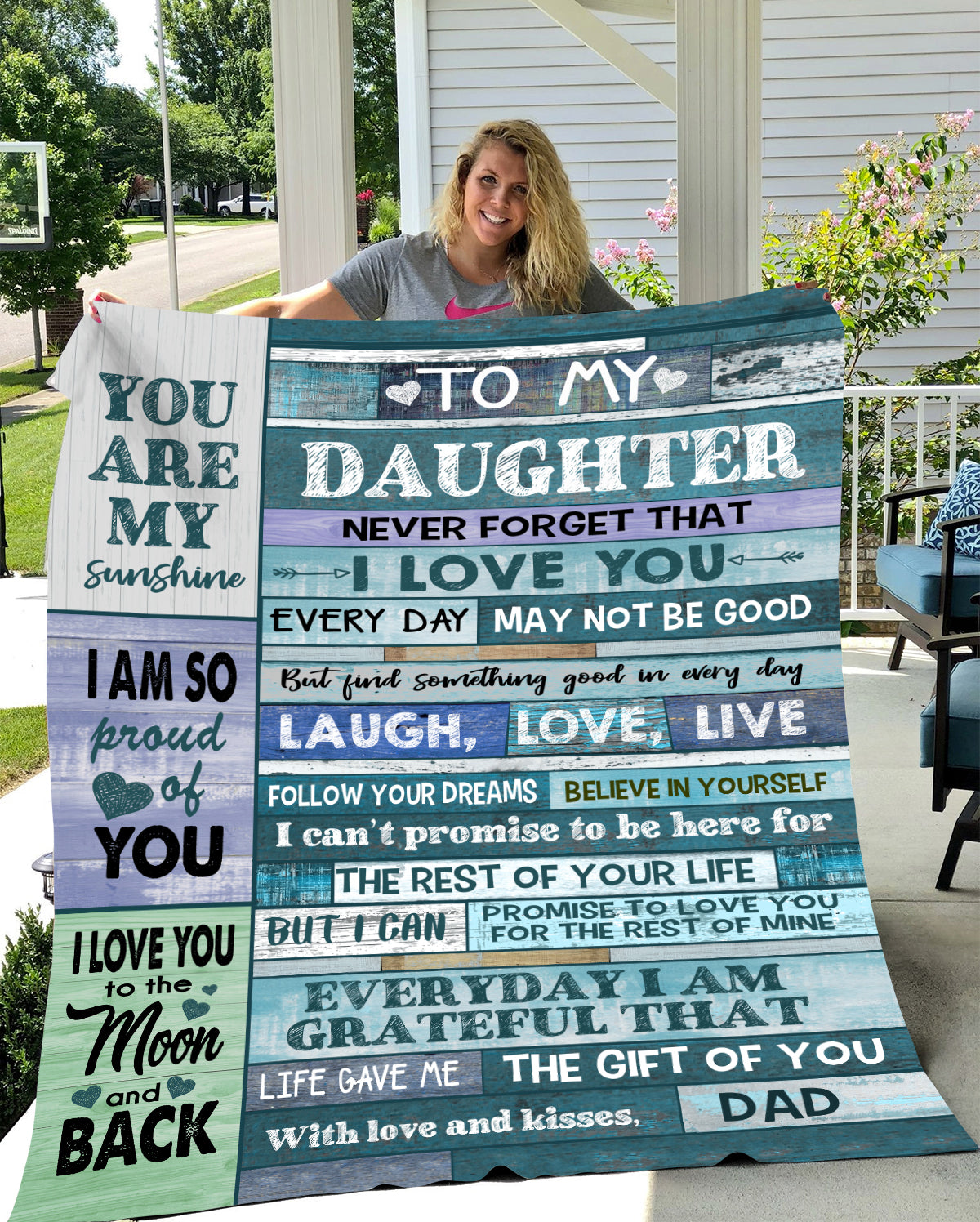 To My Daughter | You Are My Life- Love Dad - FREE Shipping USA + CANADA