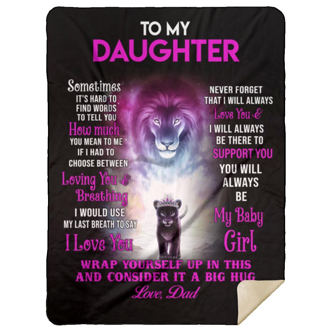 [LIMITED SUPPLIES - ALMOST SOLD OUT] TO MY DAUGHTER PINK LION| LOVE YOU FOREVER