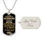 To My gorgeous Husband | Personalized Dog Tag [FREE SHIPPING ENDS 02/07//23]
