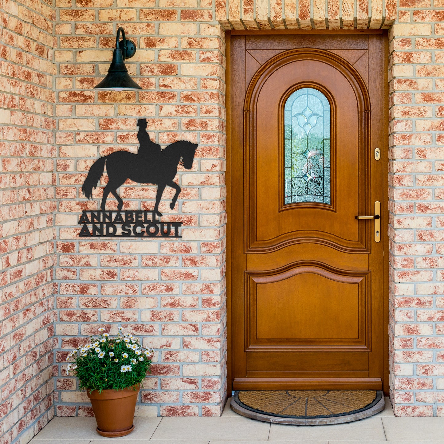 DRESSAGE METAL WALL ART PERSONALIZED DESIGN USA MADE STEEL ART