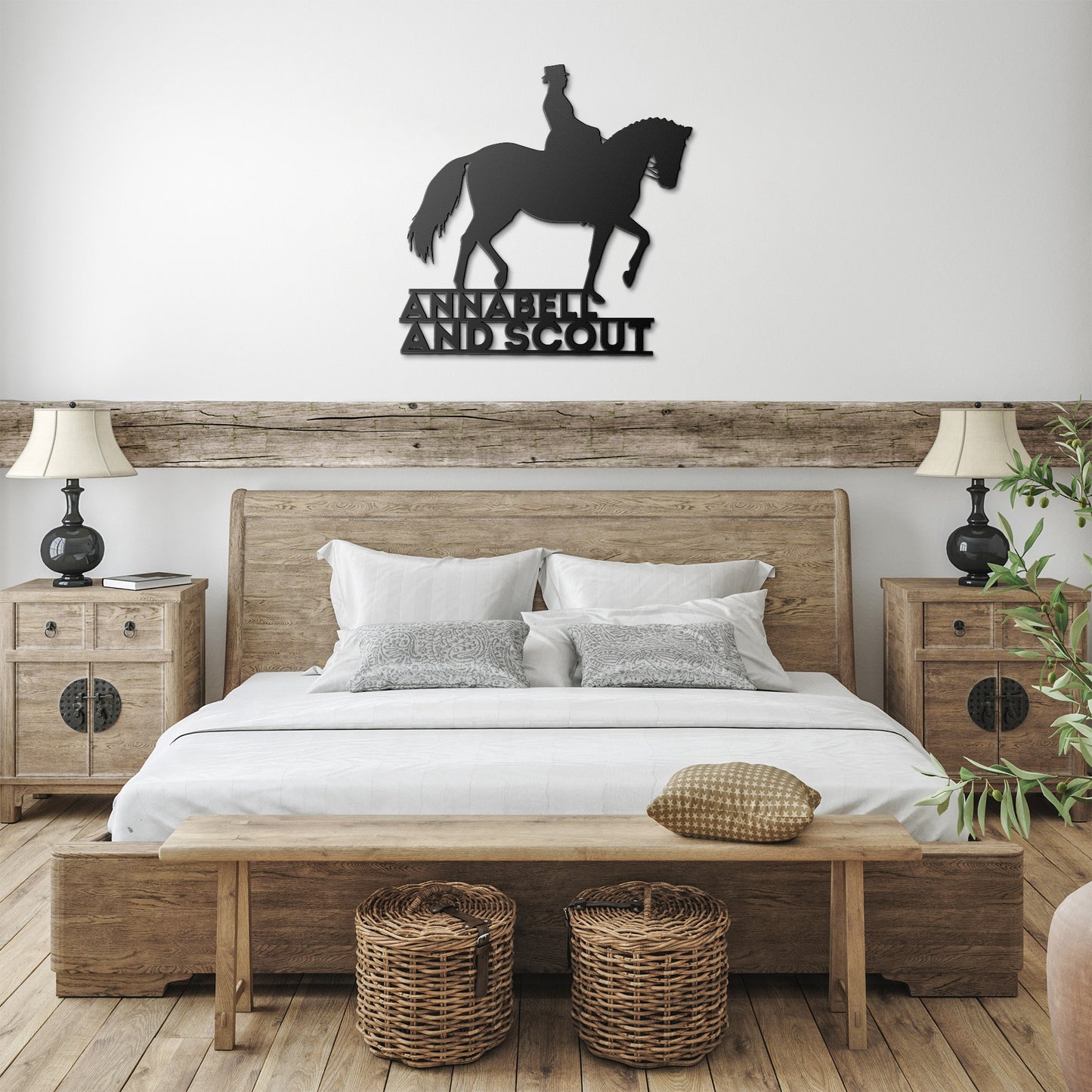 DRESSAGE METAL WALL ART PERSONALIZED DESIGN USA MADE STEEL ART