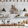 DRESSAGE JUMPING METAL WALL ART PERSONALIZED DESIGN USA MADE STEEL ART