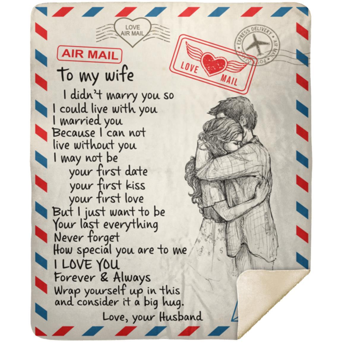 [LIMITED EDITION BLANKET - NEARLY SOLD OUT ] TO MY WIFE | LETTER LOVE BLANKET