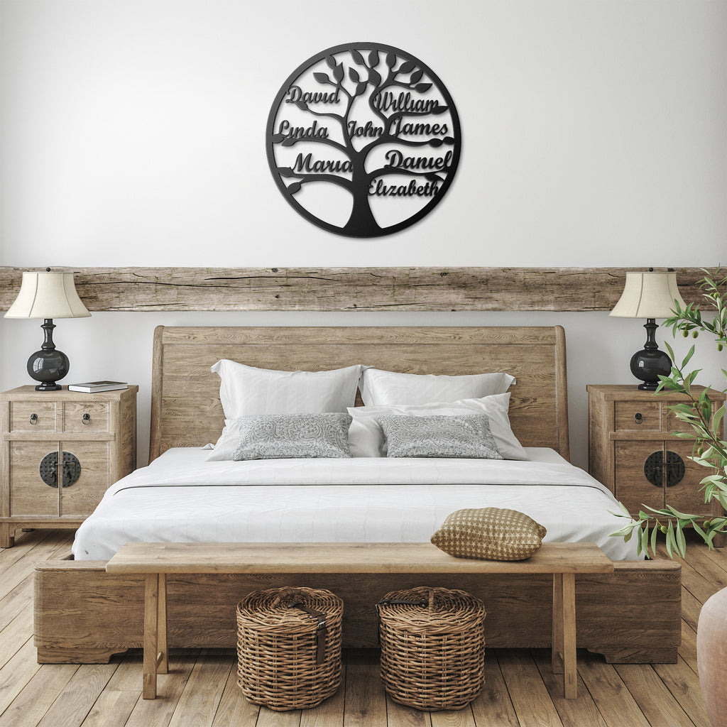 Family Tree of Life Metal Art