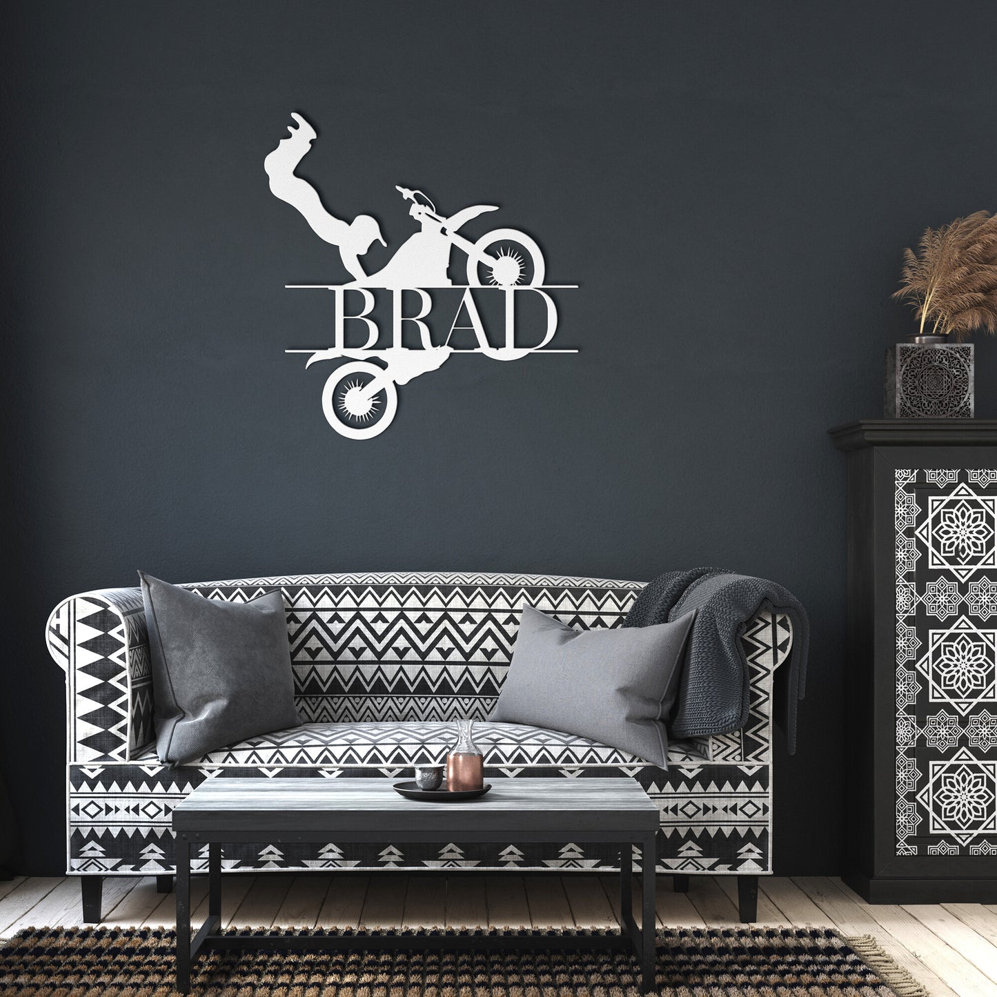 PERSONALIZED NAME MOTOR CROSS FLIP