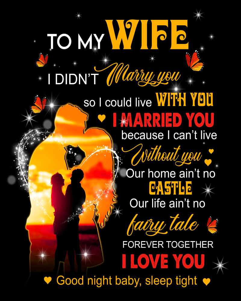 To My Wife | Forever Together I Love You Always BLANKET - LIMITED EDITION