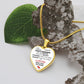 Personalized To My Daughter Heart Pendant -  Braver, Stronger Smarter