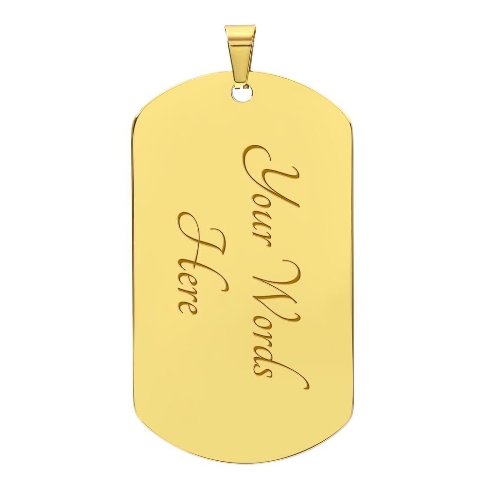 To My Gorgeous Wife | Personalized Dog Tag