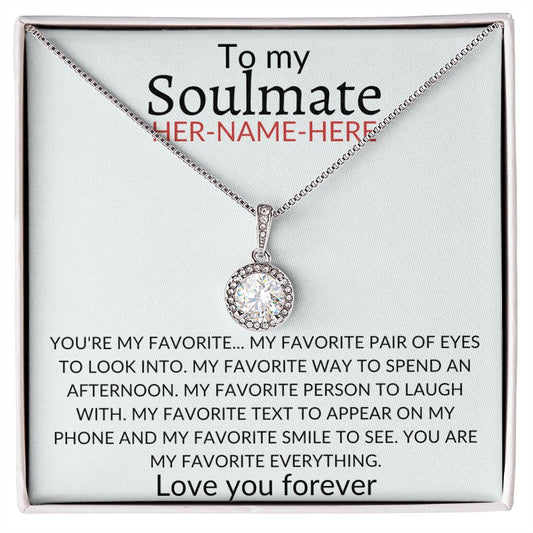 To my Soulmate | Personalized Favorite person necklace