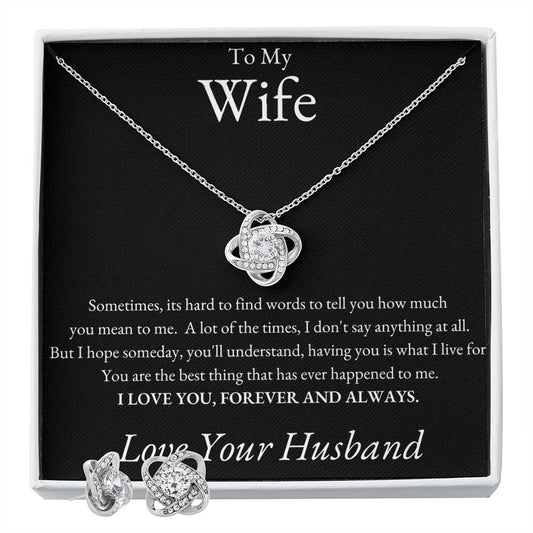 To My Wife | Love Knot Necklace