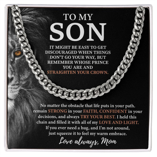 To My Son | Lion Link Chain Necklace