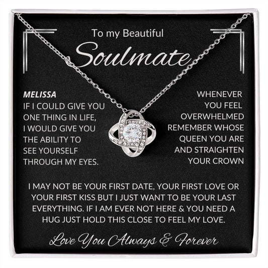 TO MY SOULMATE | I LOVE YOU ALWAYS STRAIGHTEN YOUR CROWN - PERSONALIZED