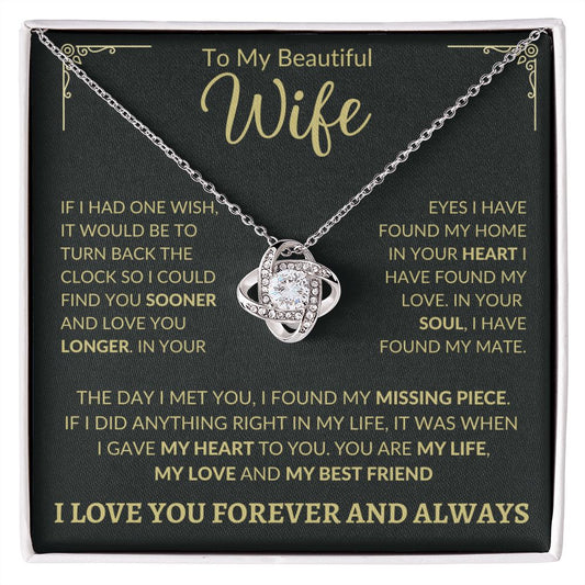 To my Beautiful Wife - My Soulmate, My Best friend, My missing piece