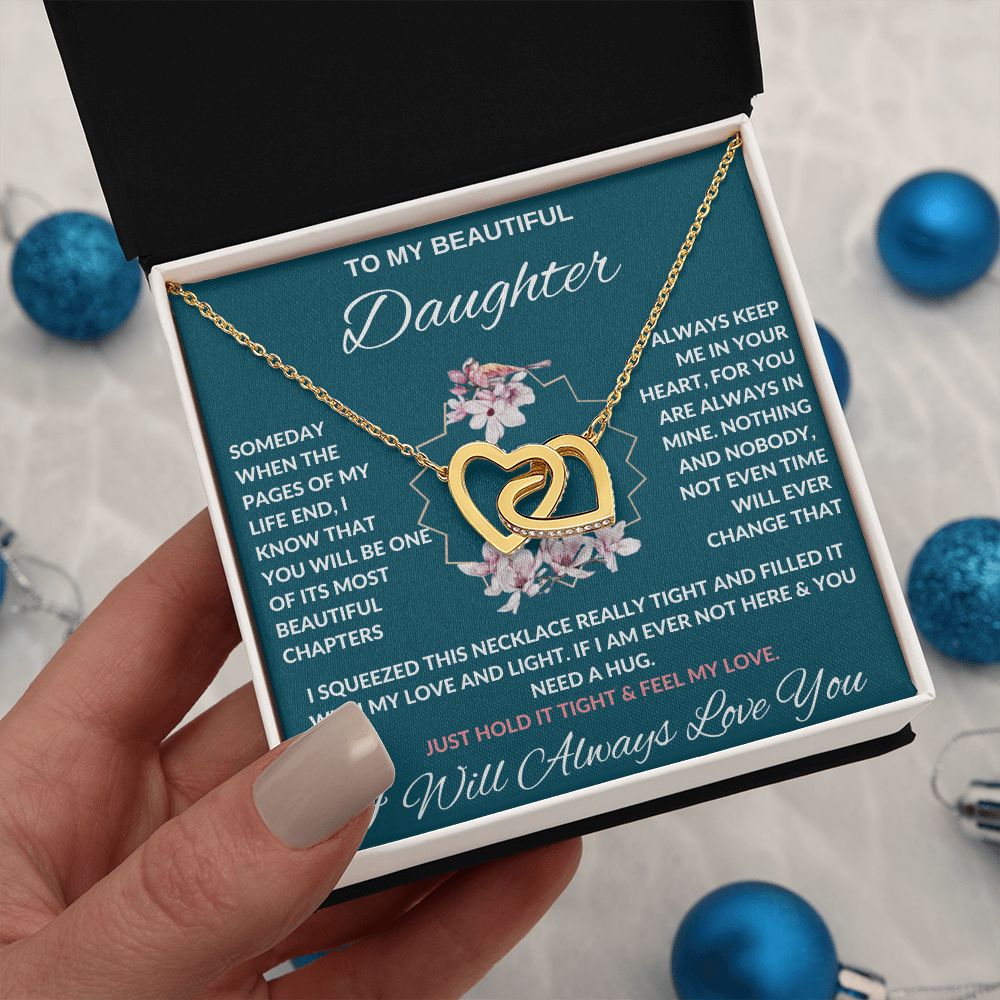 To My Beautiful Daughter | Gold Hearts | Always Love You