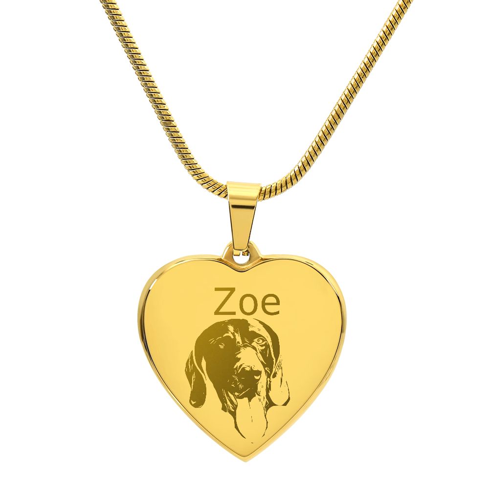 Custom Pet Portrait Necklace! Perfect Gift for Cat or Dog Lovers! Personalized with their name!