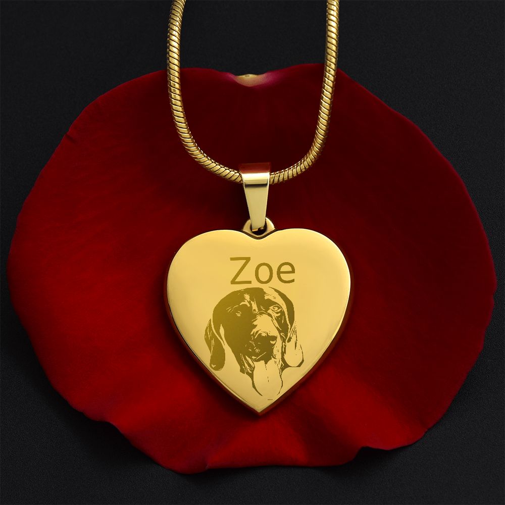 Custom Pet Portrait Necklace! Perfect Gift for Cat or Dog Lovers! Personalized with their name!