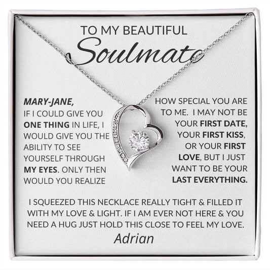 TO MY BEAUTIFUL SOULMATE | PERSONALIZED | LOVE YOU ALWAYS