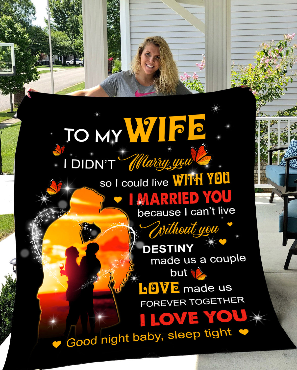 To My Wife You are My Destiny Blanket - Free Shipping!
