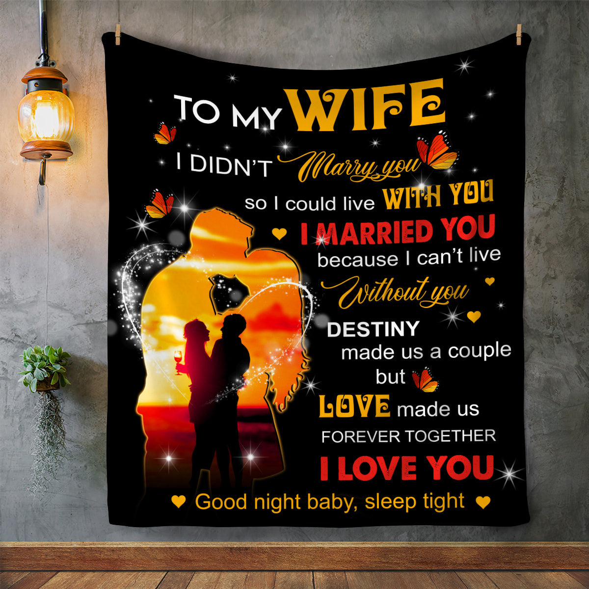 To My Wife You are My Destiny Blanket - Free Shipping!