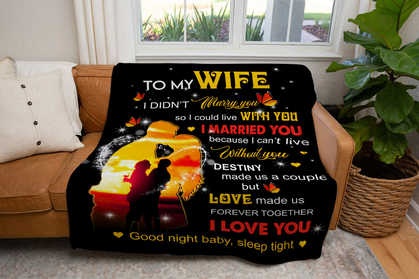 To My Wife You are My Destiny Blanket - Free Shipping!