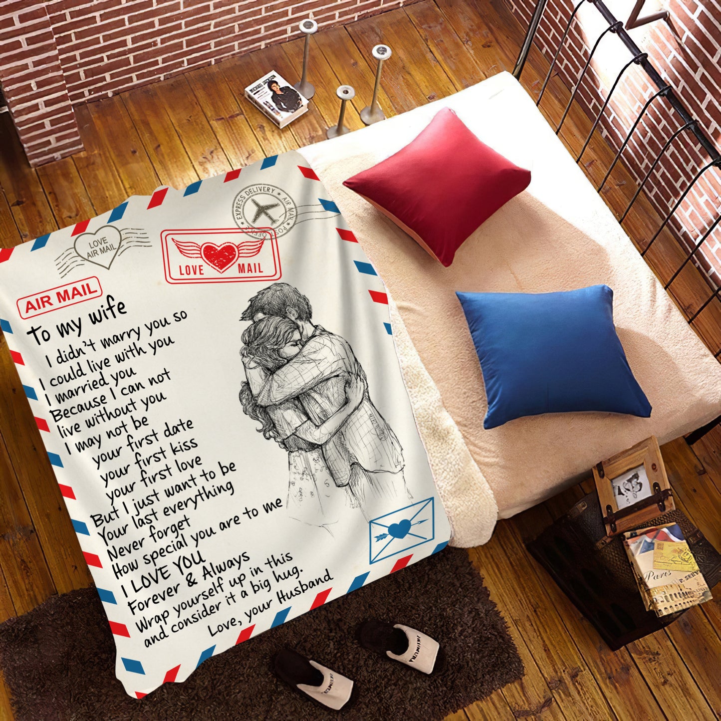 [LIMITED EDITION BLANKET - NEARLY SOLD OUT ] TO MY WIFE | LETTER LOVE BLANKET